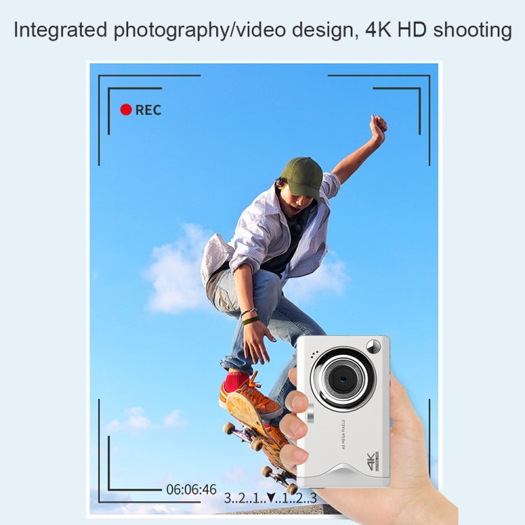 4K HD 3.0-Inch IPS Screen Autofocus HD Digital Camera, Black, White 4K HD 3.0-Inch IPS Screen Autofocus HD Digital Camera, Black, White